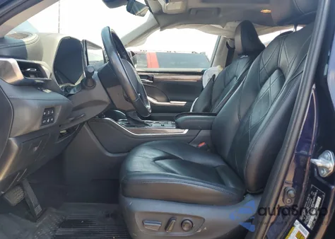 2021 Toyota Highlander Hybrid Platinum из США, поврежденный, VIN 5TDEBRCHXMS027005